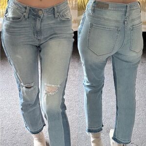 Miss Me Light Blue Distressed Boyfriend Jeans